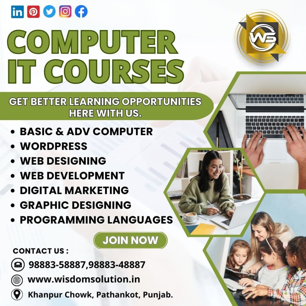 Computer Training Institute in Pathankot