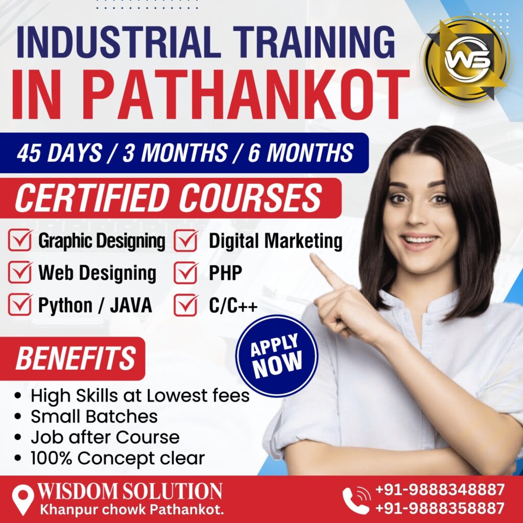 Industrial training pathankot