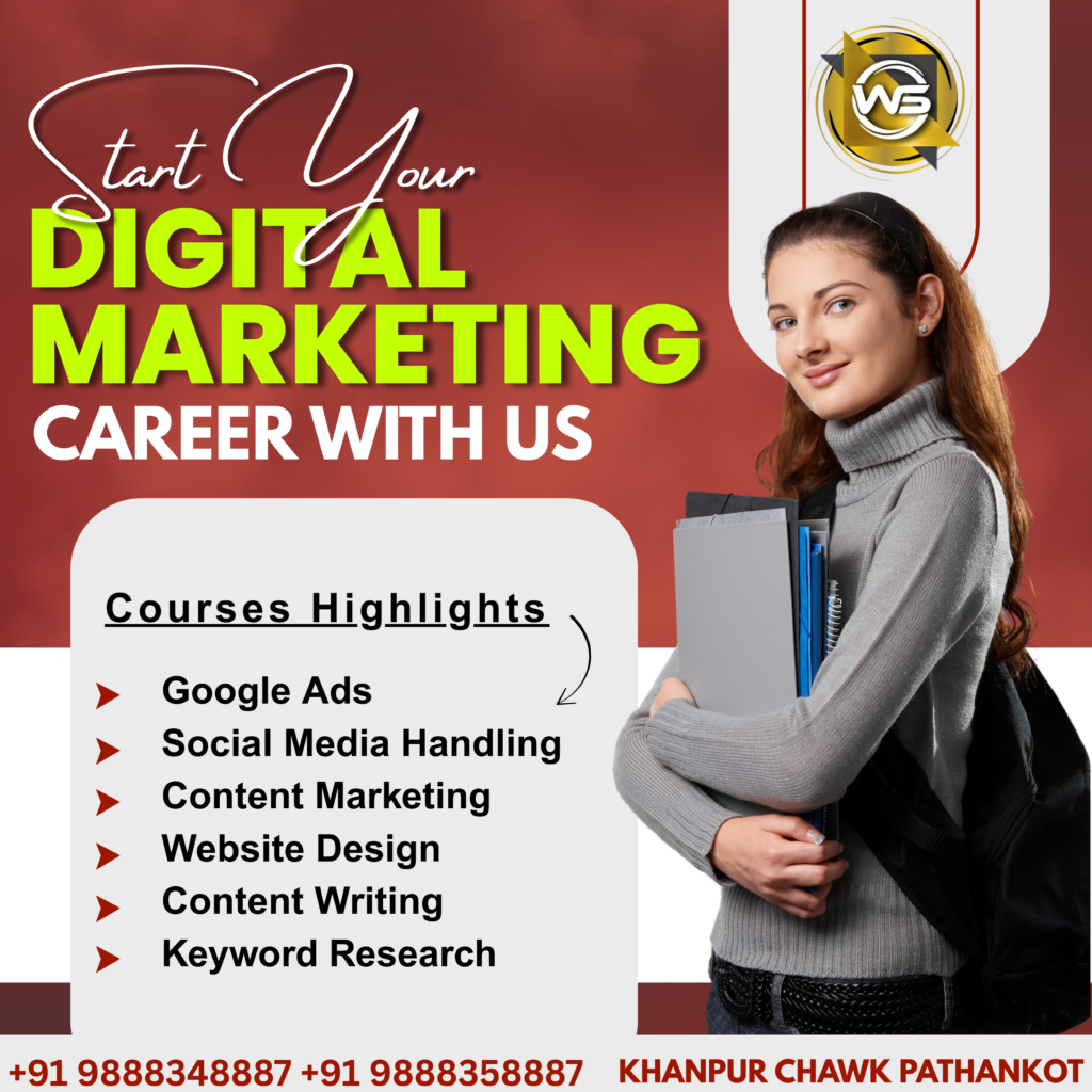 Best Digital Marketing Institute In Pathankot