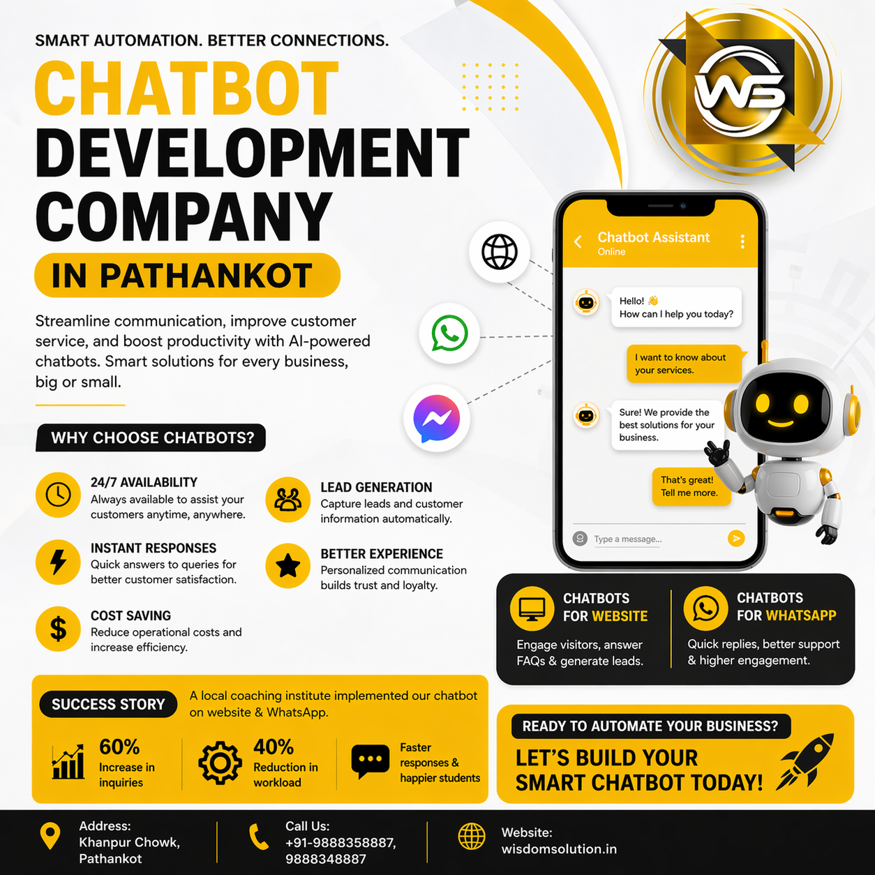 Chatbot Development Company in Pathankot