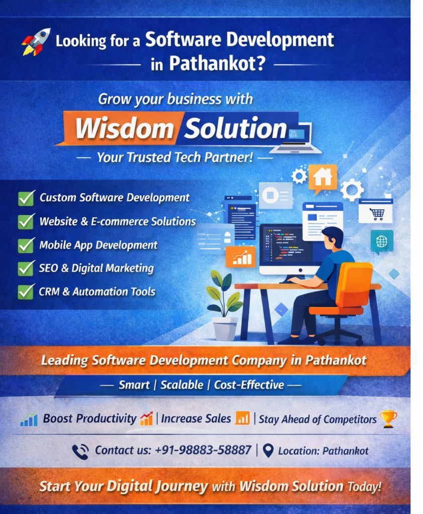 Software development solutions in Pathankot

