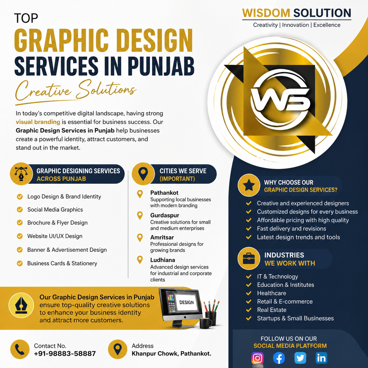 Top Graphic Design Services in Punjab – Creative Solutions