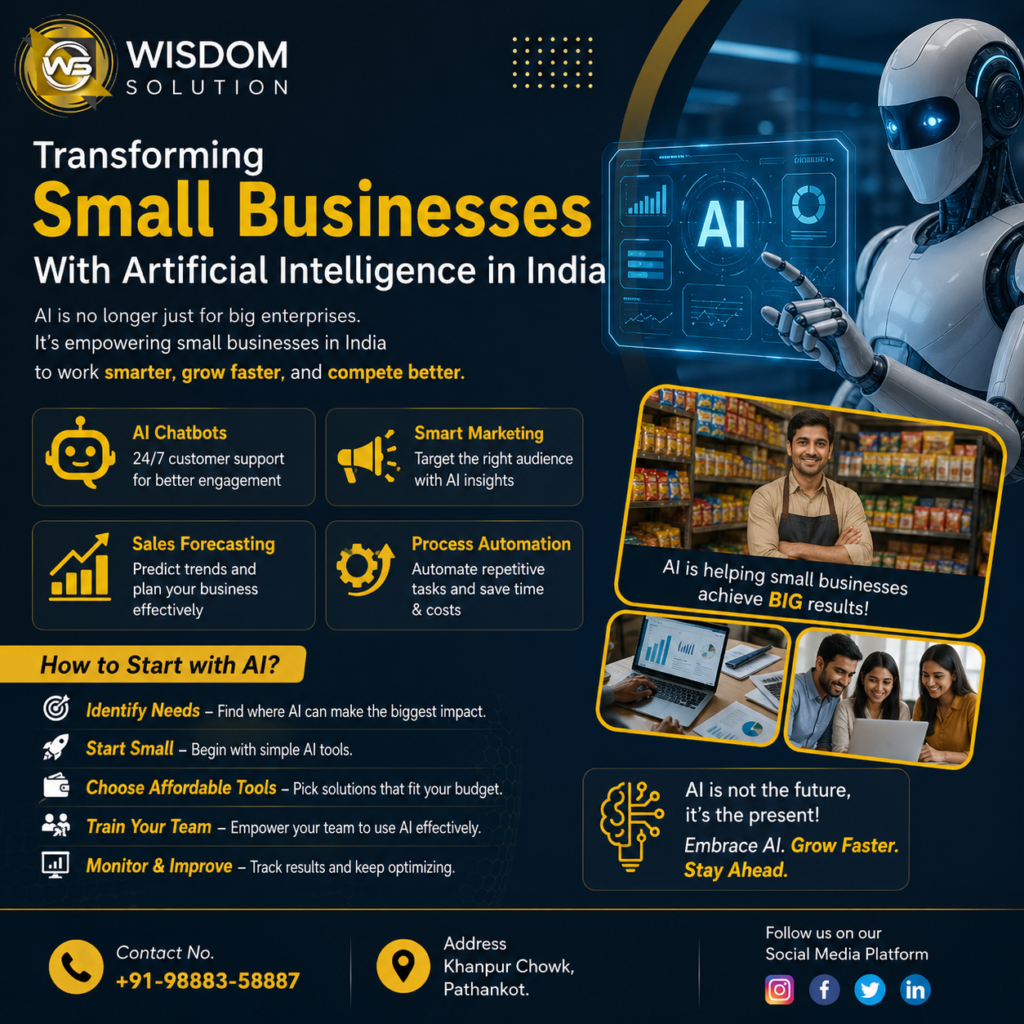 Small Businesses with Ai Intelligence  in india