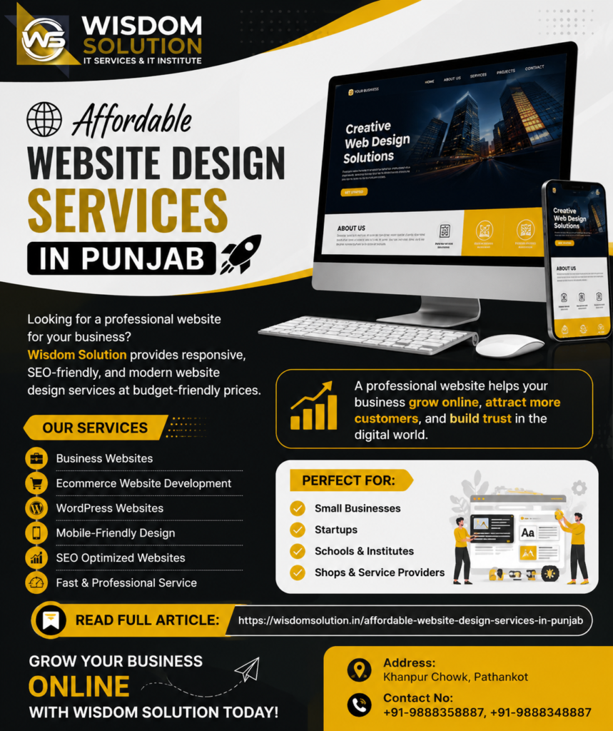 Affordable Website Design Services in Punjab
