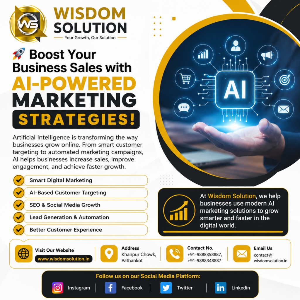 Boost your Business sales with ai Powered Marketing Startegies