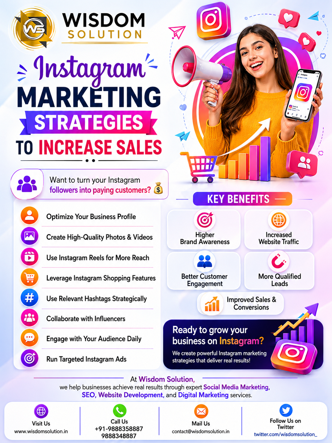 Instagram Marketing Strategies to Increase Sales in 2026 | Wisdom Solution