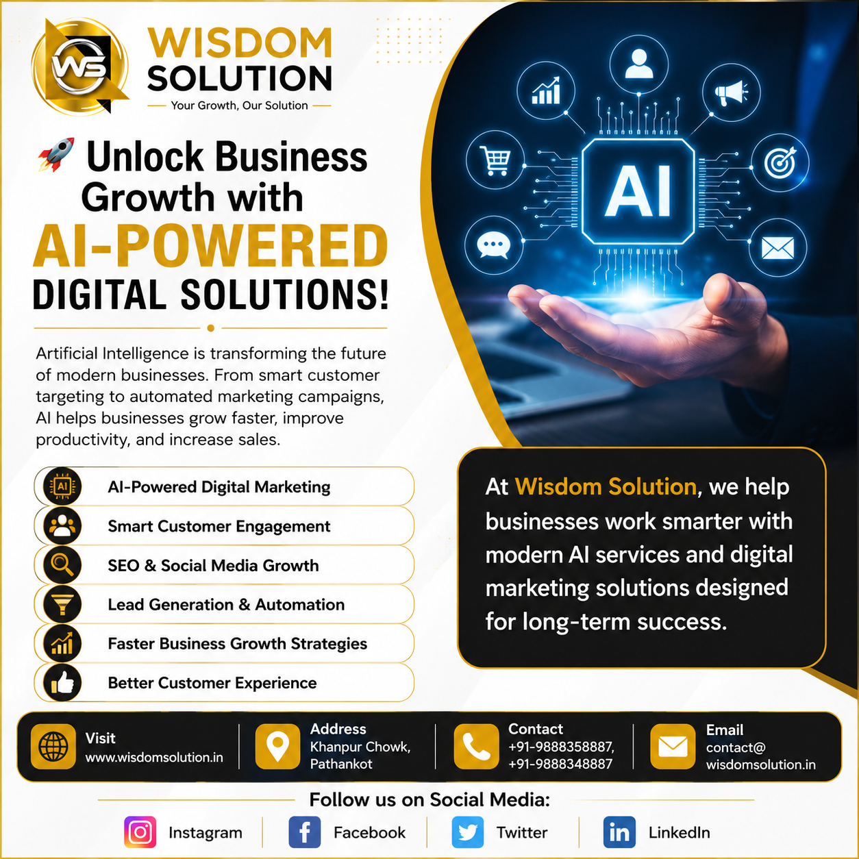 Unlock Business Growth with AI-Powered Digital Solutions | Wisdom Solution