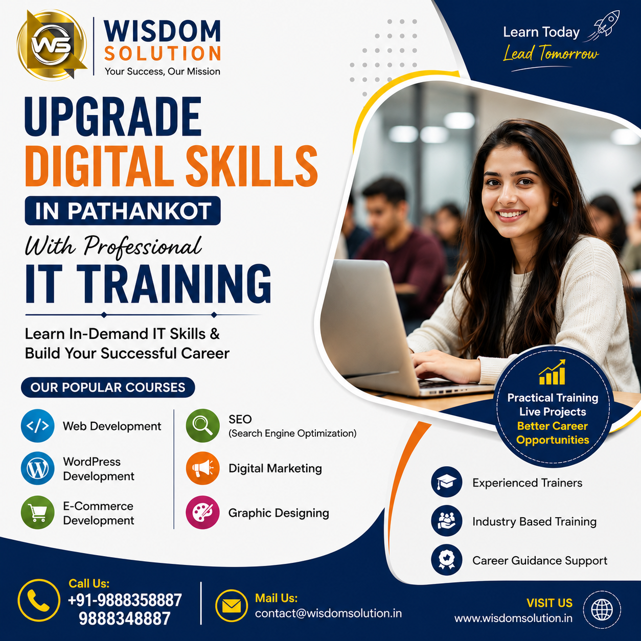 Upgrade Digital Skills in Pathankot | Wisdom Solution