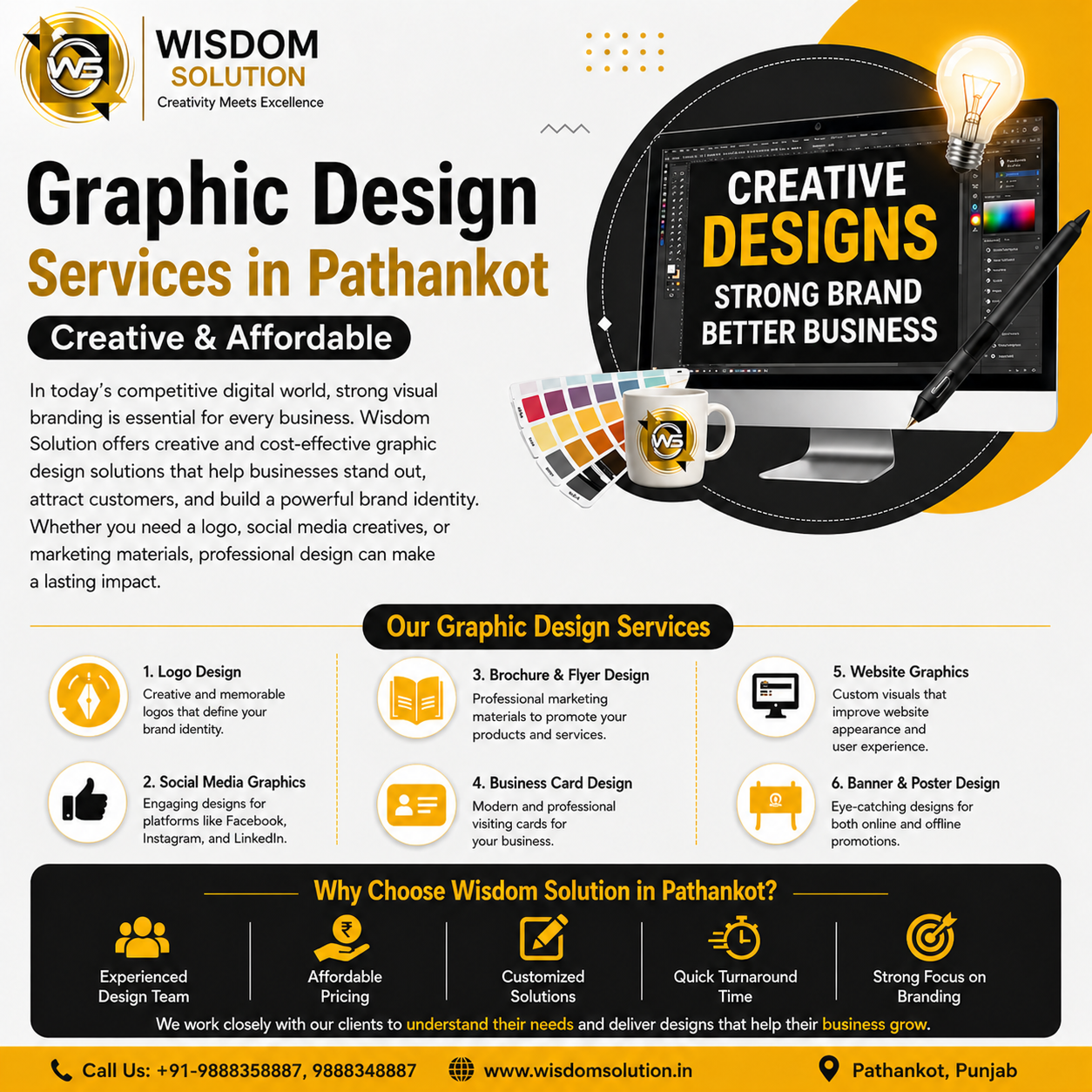 Graphic Design Services in Pathankot – Creative & Affordable