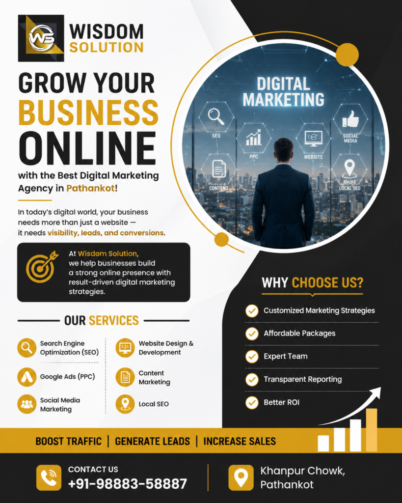 Best SEO and Digital Marketing Agency in Pathankot