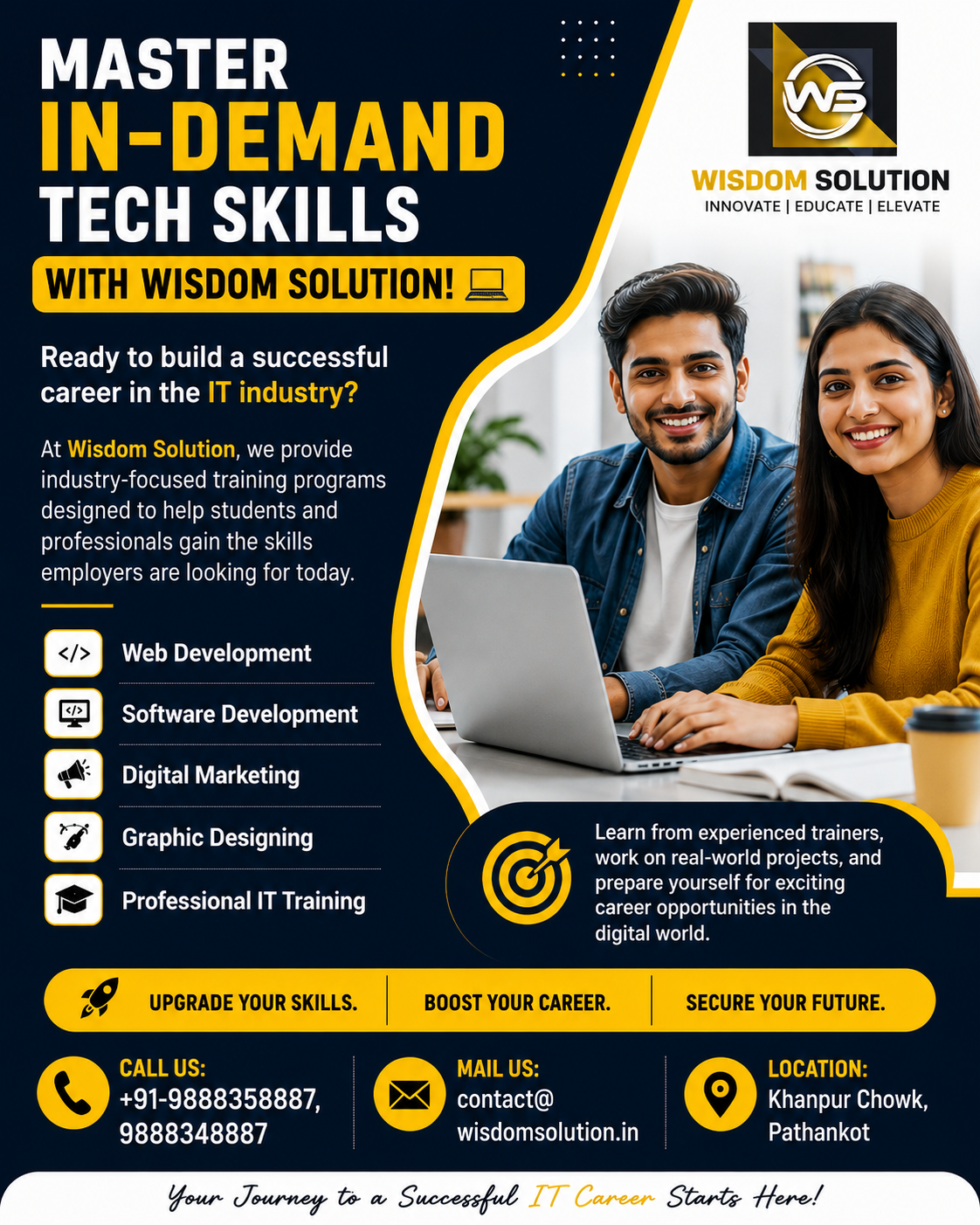 Master In-Demand Tech Skills with Wisdom Solution