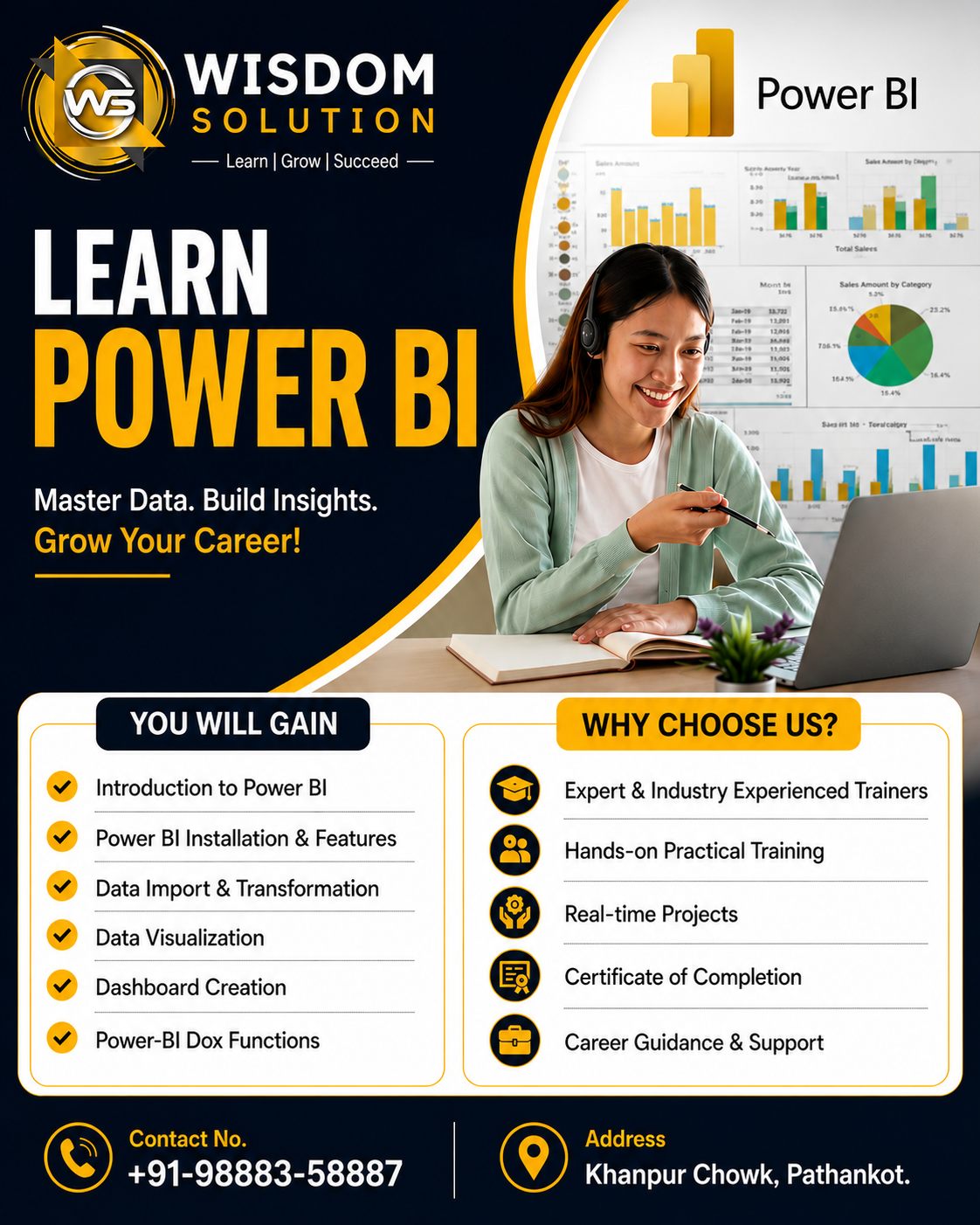 Microsoft Power BI Certification Course in Wisdom Solution