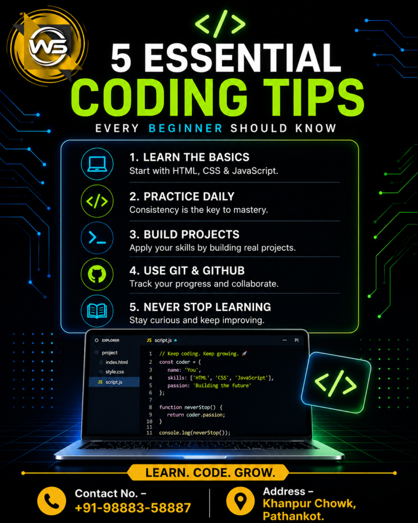 Best Practices for Developers by Wisdom Solution In Pathankot