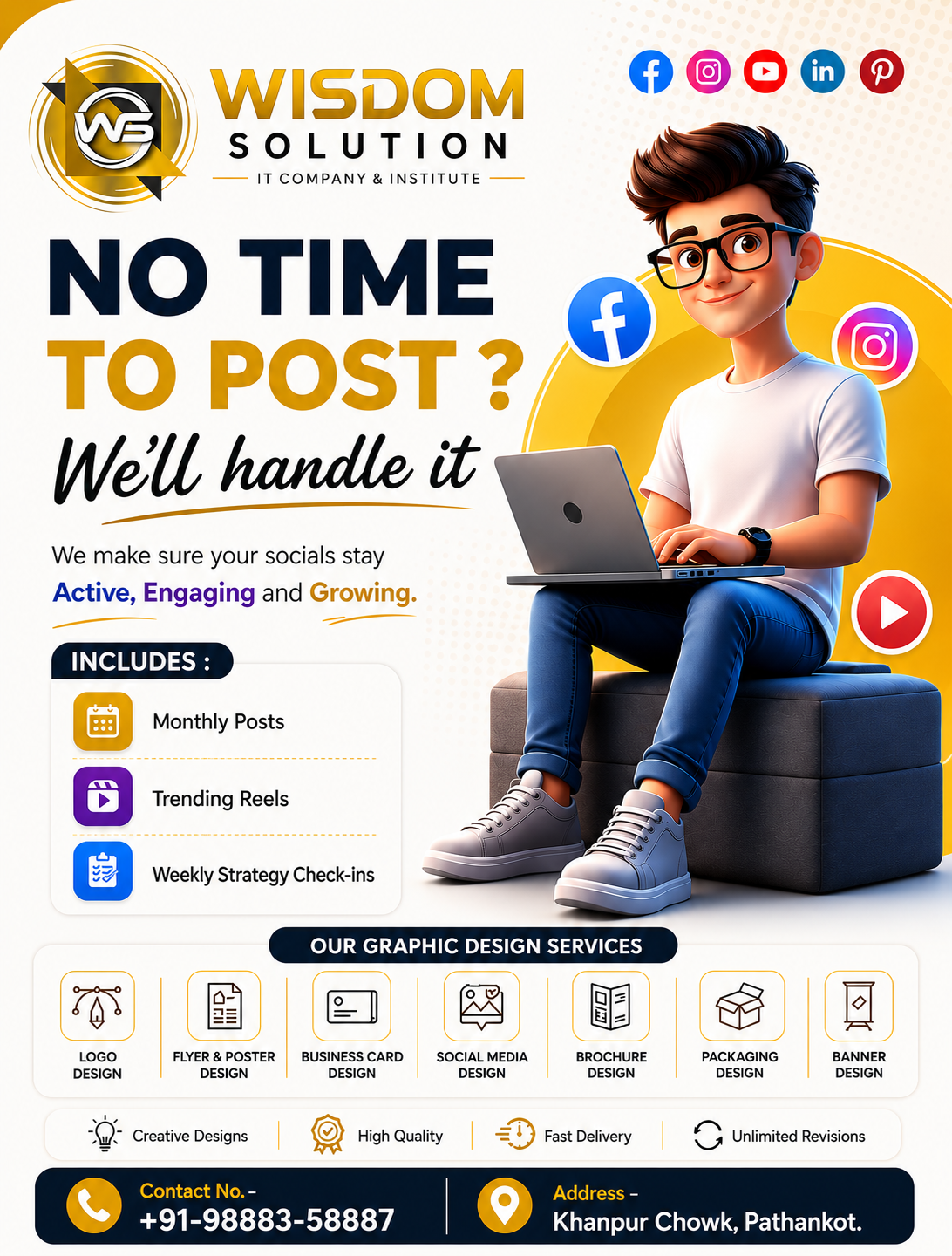 Social Media Management in Wisdom Solution